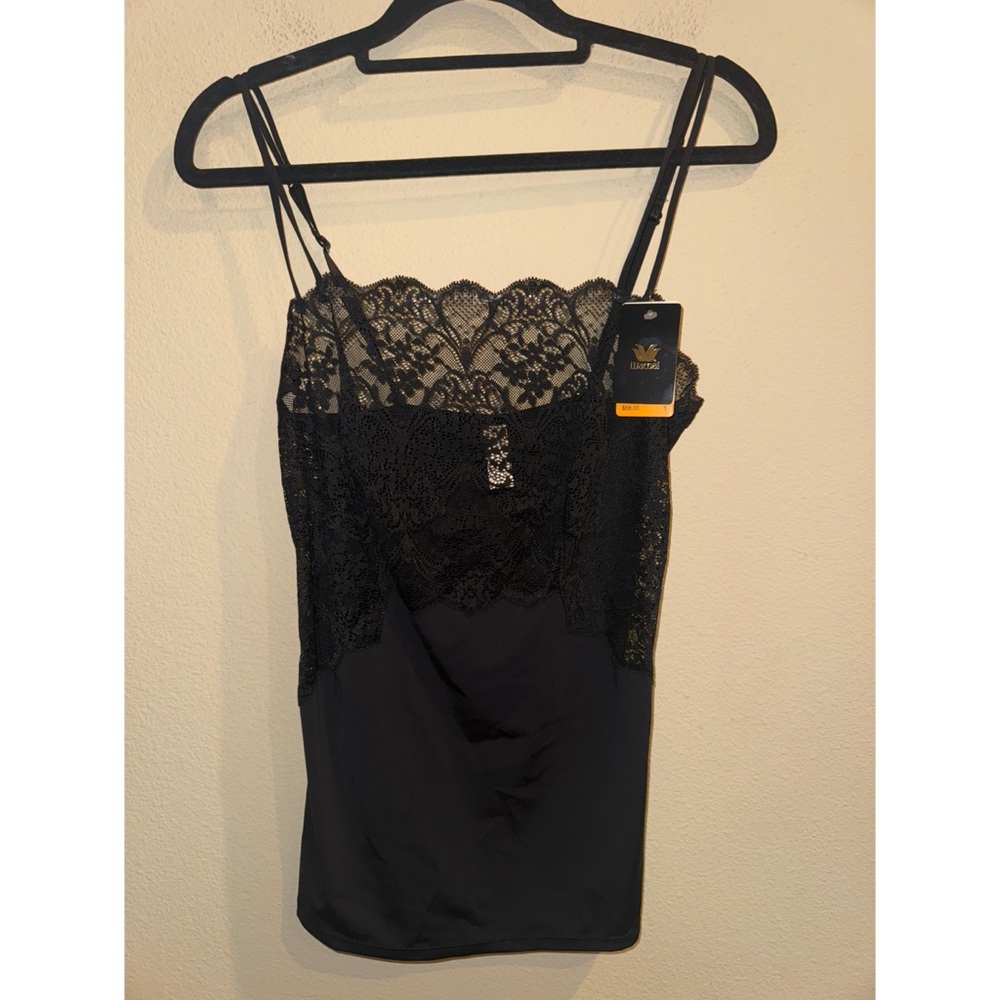 Wacoal Black Lace Tank Top‎ Size Small New with Tags